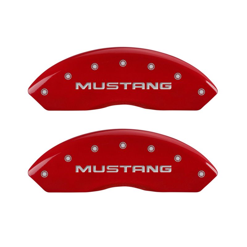 Mgp Caliper Cover GT Logo Brake Caliper Cover Aluminum Red Ford Mustang 1994-2004 - Set of 4