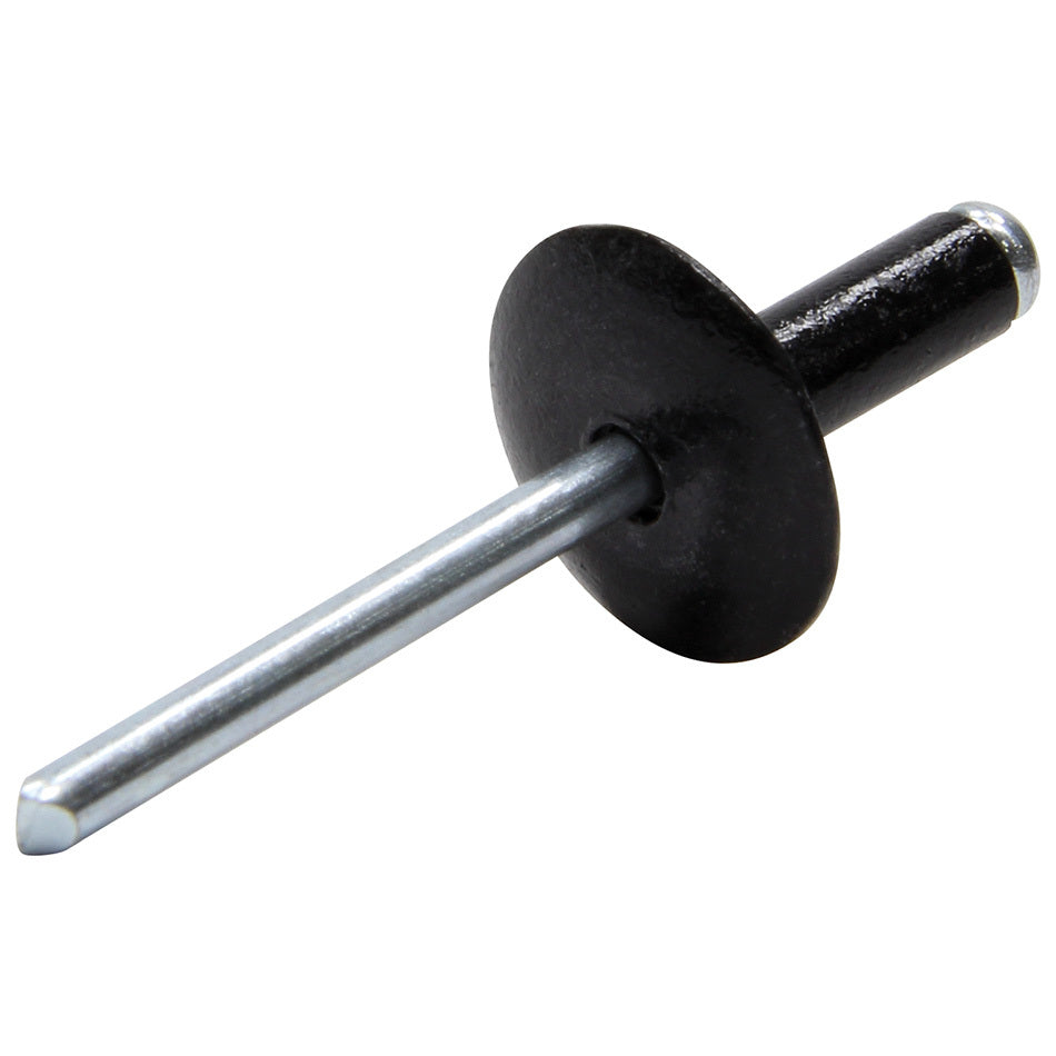 Allstar Performance 3/16" Large Head Rivets - Steel Mandrel - Black (250 Pack)