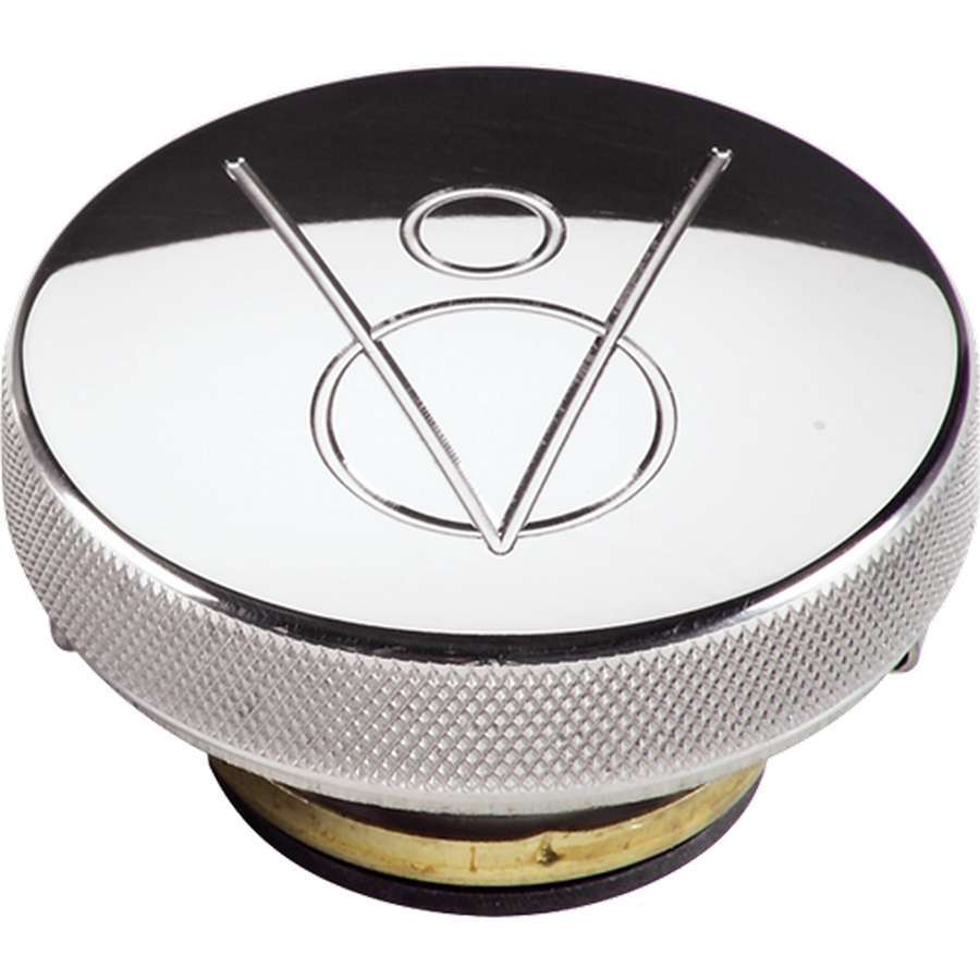 Billet Specialties Polished Radiator Cap - V8 Logo - 16 PSI