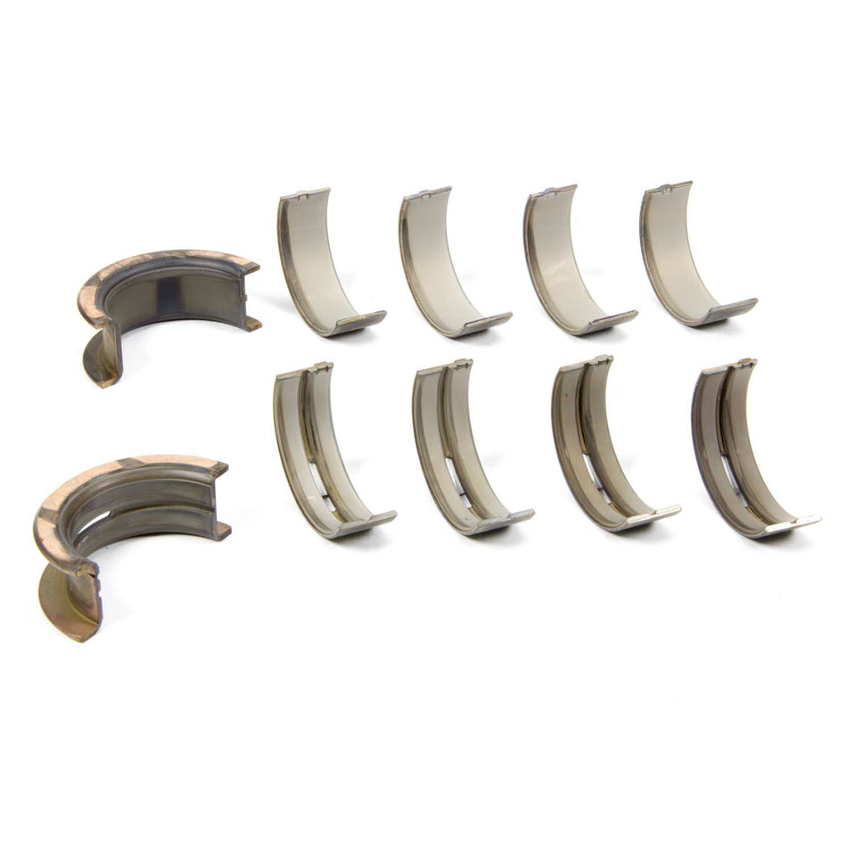 Clevite H-Series Main Bearings - 1/2 Groove - .001" Thinner Size - Tri Metal - Ford - SB - Set of 5