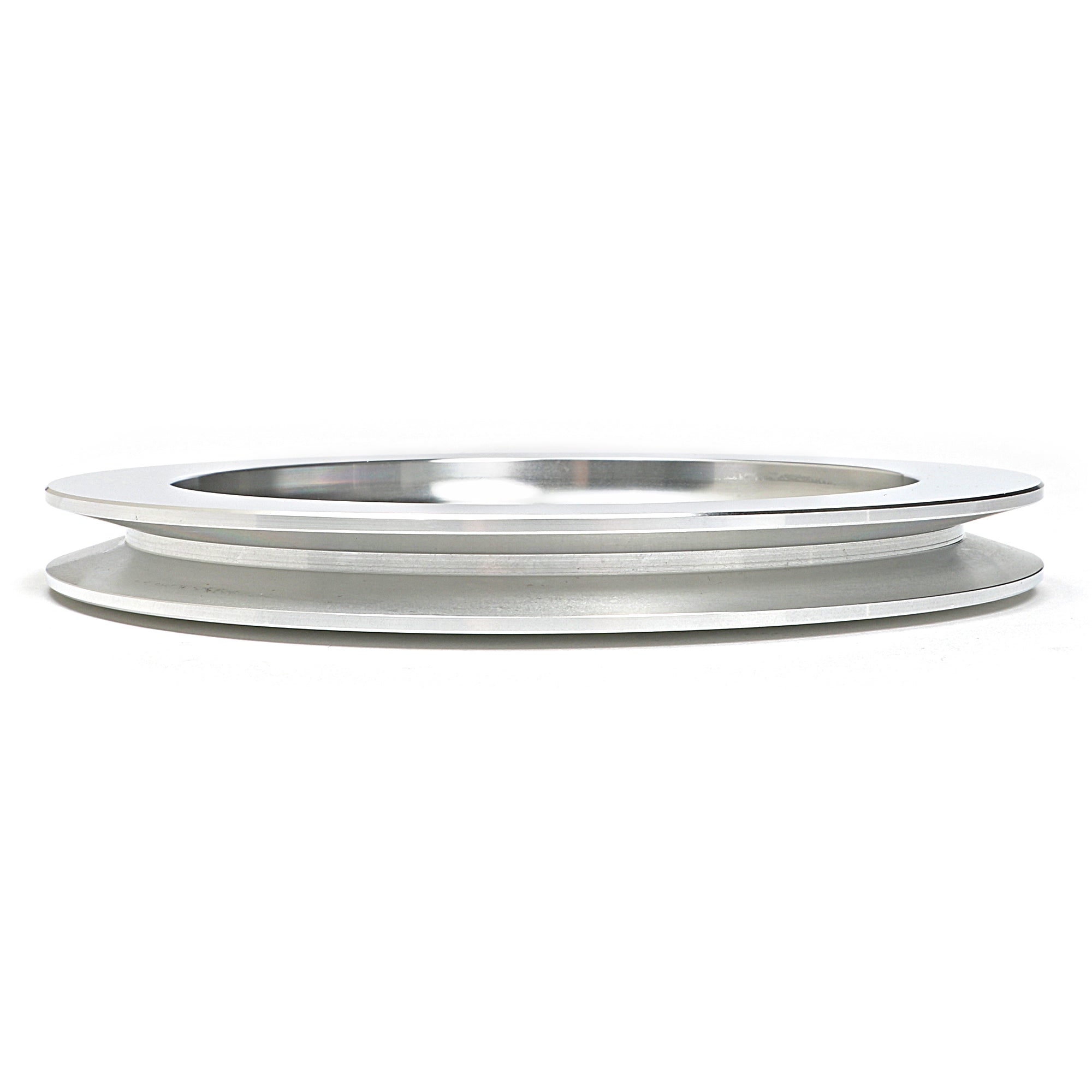 Trans-Dapt V-Belt 1 Groove Crankshaft Pulley - 6.563 in Diameter - Machined Aluminum - Short Water Pump - Small Block Chevy