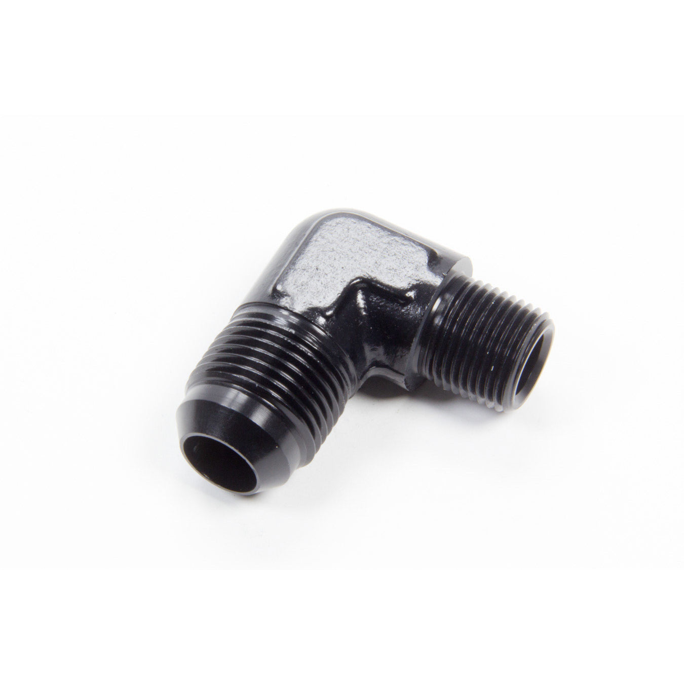 Aeroquip Black Aluminum 90 -10 AN to 3/8" NPT Adapter