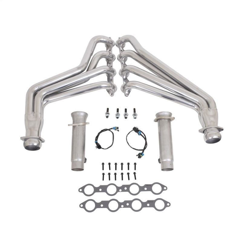 BBK Performance Long Tube Headers 1-7/8" Primary Catted Steel - Metallic Ceramic