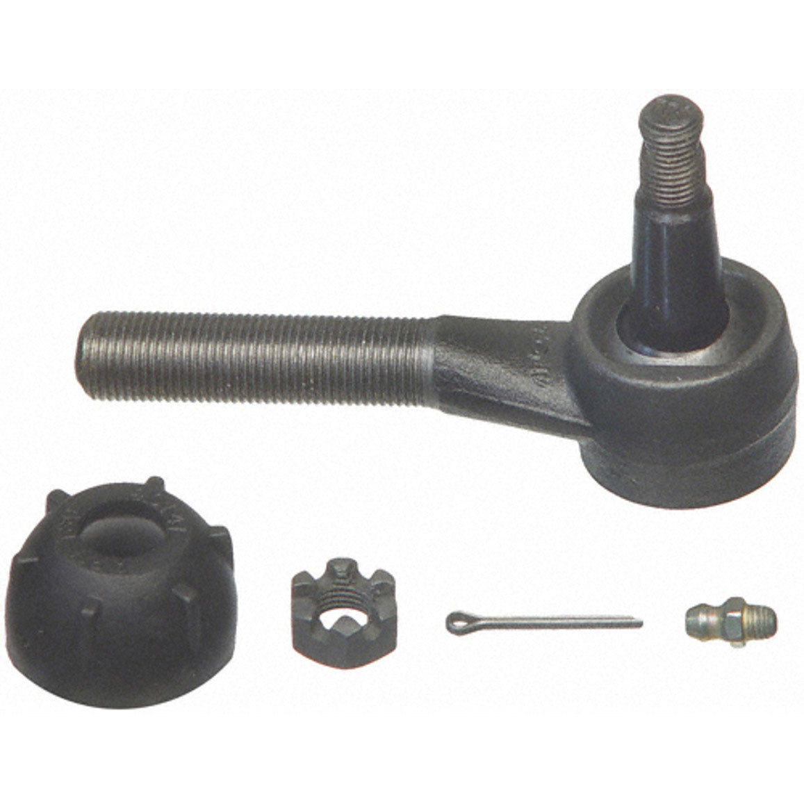 Moog Greasable OE Style Tie Rod End - 4 in Long - 5/8-18 in LH Thread - Black Oxide - GM