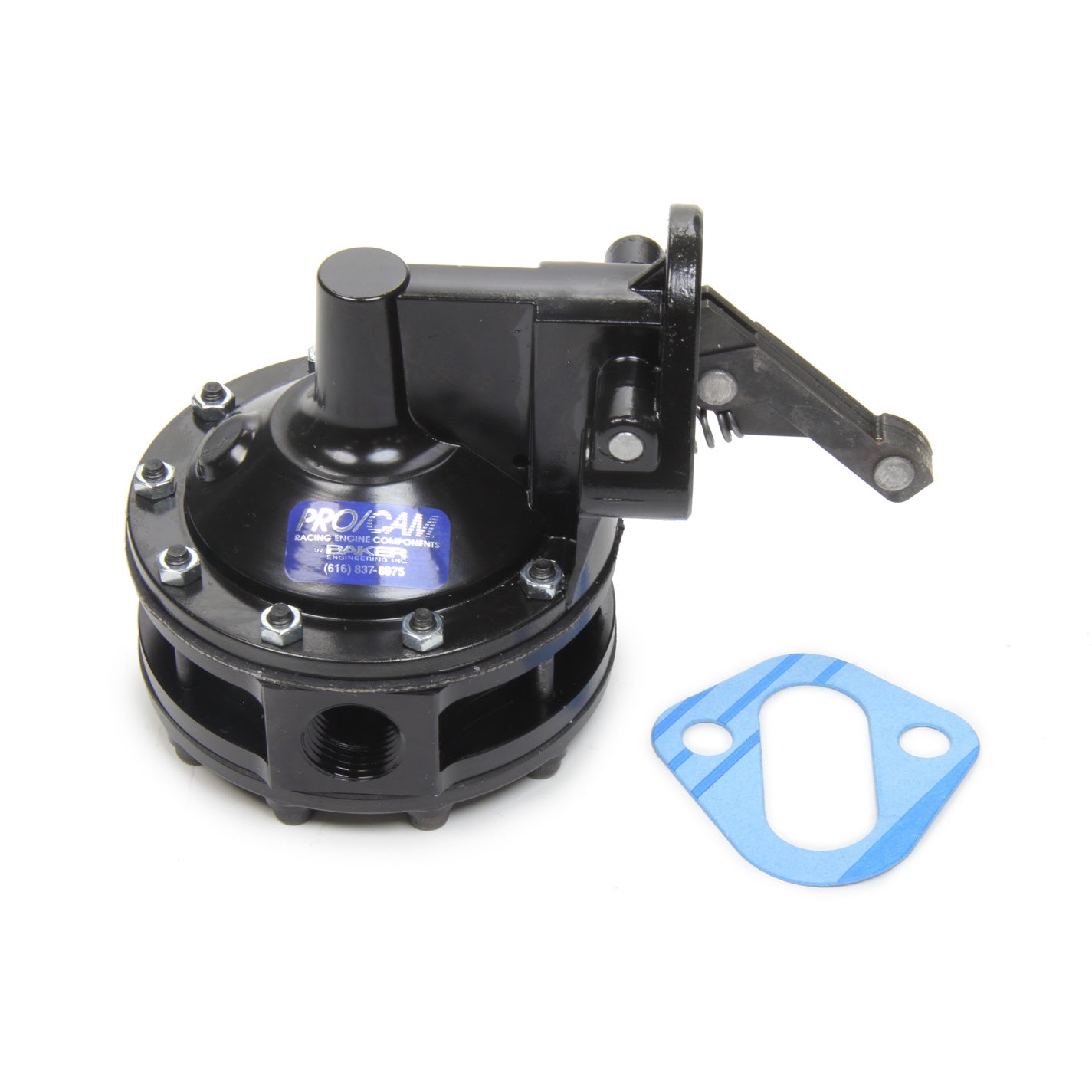PRO/CAM Mechanical Fuel Pump - 130 gph at 7-1/2 psi - 1/2" NPT Female Inlet/Outlet - Small Block Chevy