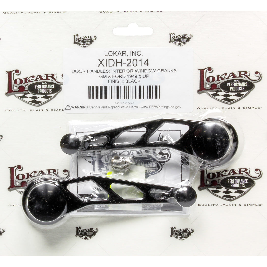 Lokar Midnight Series Black Billet Aluminum Window Crank
