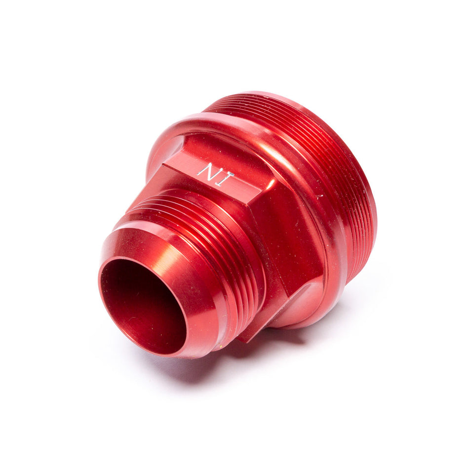 Peterson Fuel Filter End Cap - 16 AN Male Inlet - Aluminum - Red Anodize - Peterson Fuel Filters