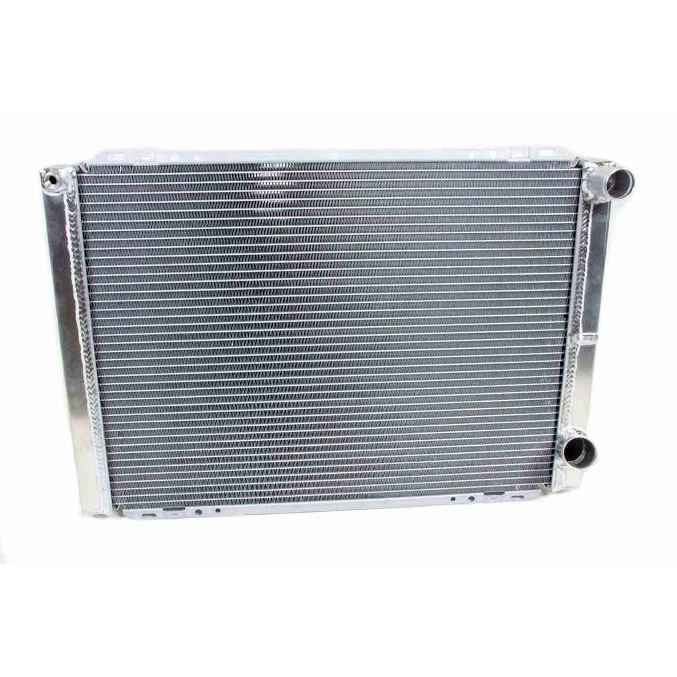 Howe Aluminum Dual Pass Radiator - 19" x 28" x 3" - Chevy - No Filler