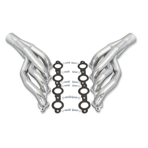 Doug's Mid Length Headers - 1-7/8 in Primary - 3 in Collector - Silver Ceramic - GM LS-Series - GM A-Body 1964-67 (Pair)