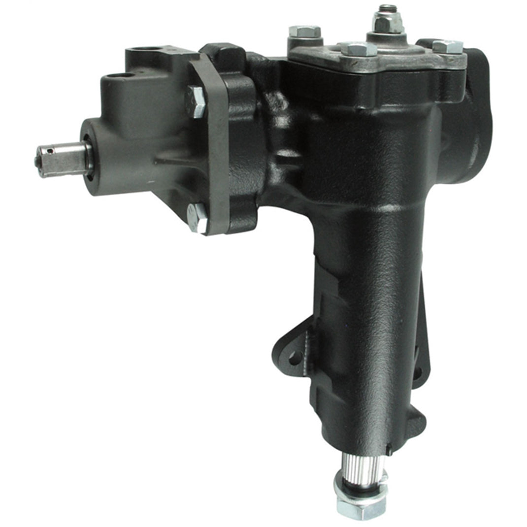 Borgeson Power Steering Box Delphi 600 Series 12.7 to 1 Ratio Iron - Black Paint