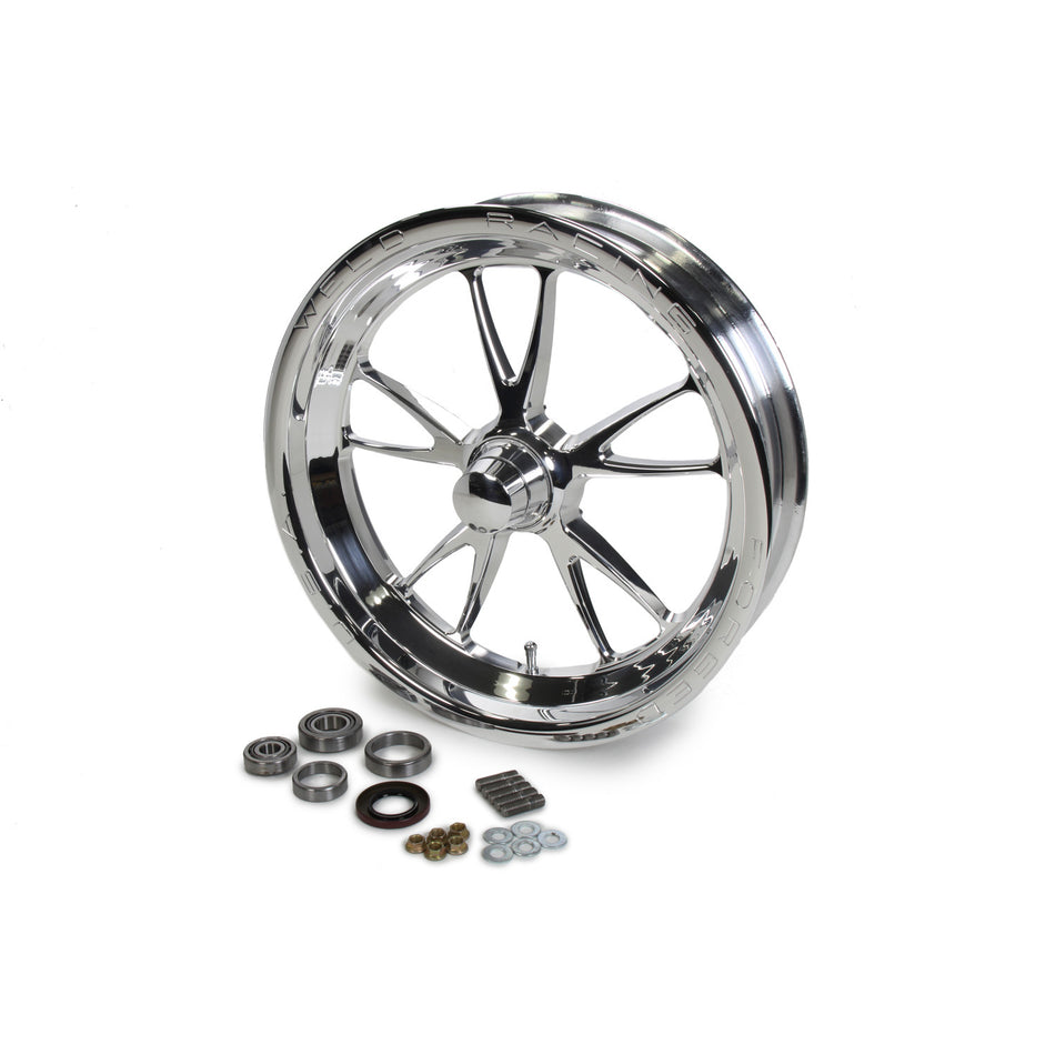 Weld Racing Full Throttle 15 x 3.5 in Wheel - 1.750 in Backspace - Anglia Spindle - Polished