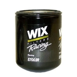 WIX Screw-On Canister Oil Filter - 6.210 in Tall - 1-1/2-12 in Thread - Black Paint - Various Applications 57003R
