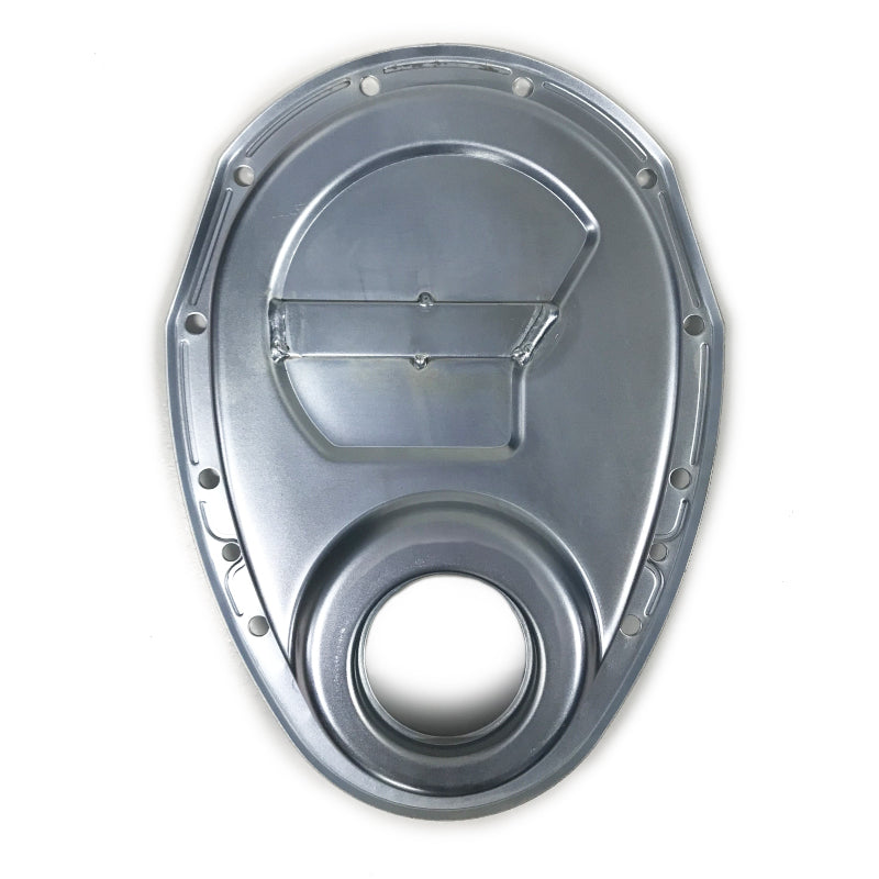 Champ Pans Timing Cover - Steel - Zinc Oxide - Small Block Chevy