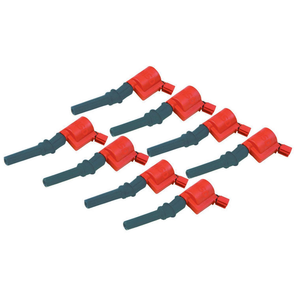 MSD Blaster 2 Coil-On-Plug Ignition Coil Pack - Red - Ford Modular - Set of 8