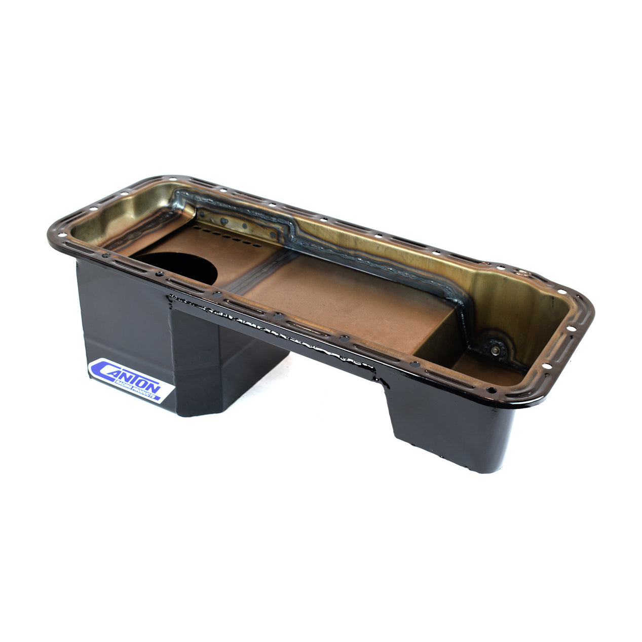 Canton Truck Rear Sump Oil Pan - 7 Quart - 8 in Deep - Black Powder Coat - Ford FE-Series