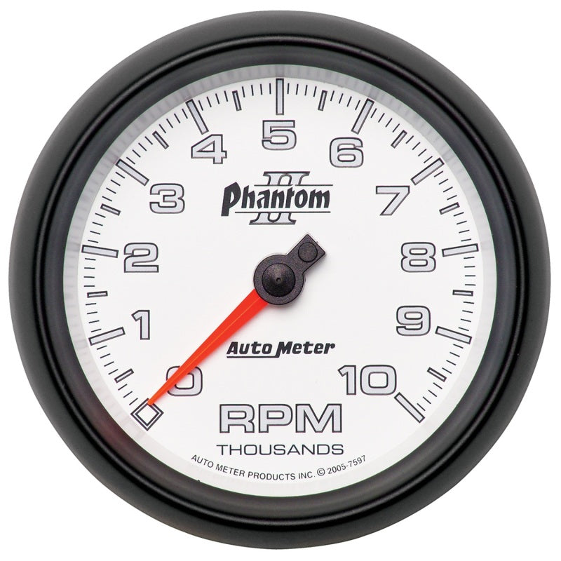 Auto Meter 3-3/8" Phantom II In-Dash Tachometer - 0-10,000 RPM