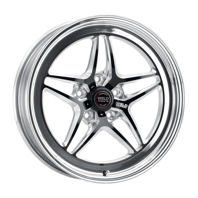Weld S81 Wheel - 18 x 11 in - 7.600 in Backspace - 5 x 4.75 in Bolt Pattern - Black/Polished