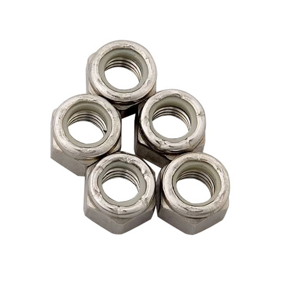 ARP Stainless Steel 6 Point Fine Nyloc Nuts - 3/8-24 (5)