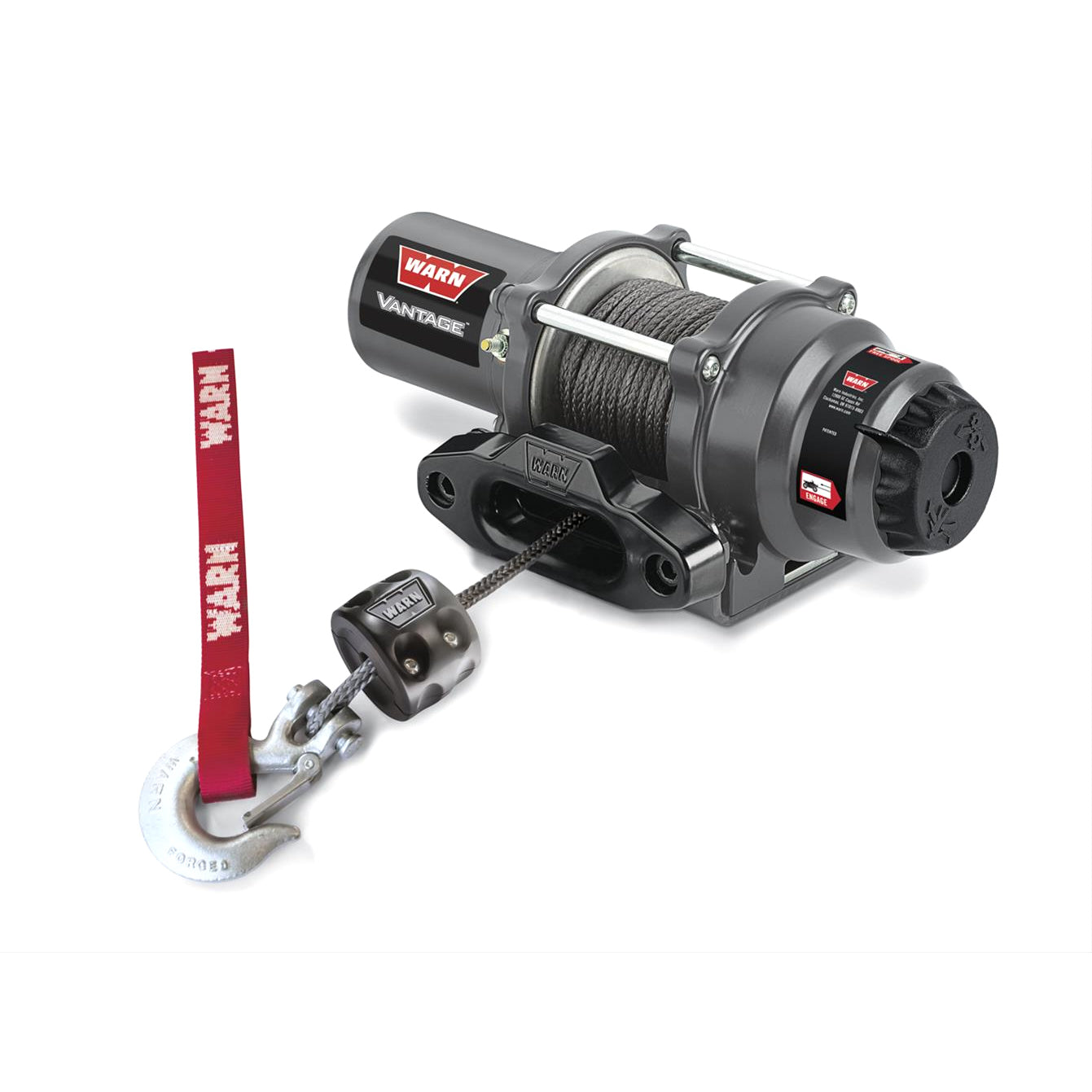 Warn Split Design Winch Bump Stop - Black - Warn Logo