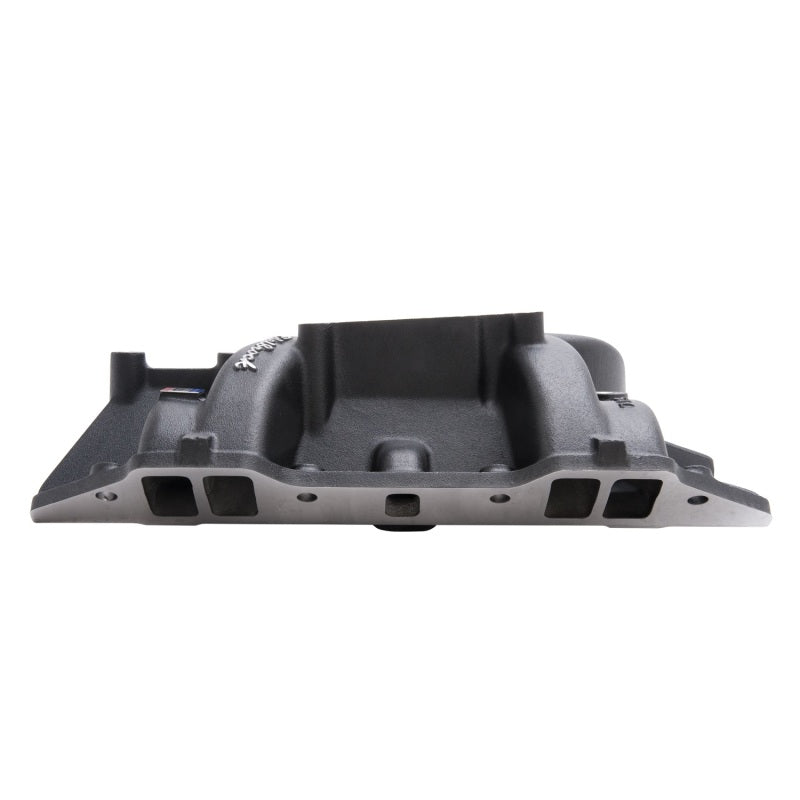 Edelbrock Performer RPM Intake Manifold Square Bore Dual Plane Aluminum - Black Powder Coat