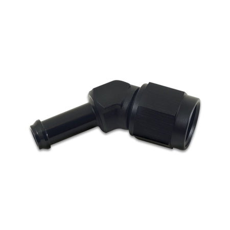 Vibrant Performance 45 Degree 8 AN Male to 3/8 in Hose Barb Adapter - Black