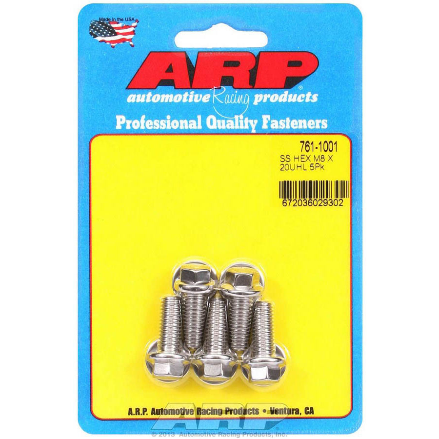 ARP Stainless Steel Bolt Kit - 6 Point (5) 8mm x 1.25 x 20