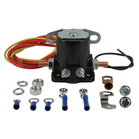 Tuff Stuff Performance Hot Start Starter Solenoid Remote Terminals/Wiring Black - GM Fullsize Starters