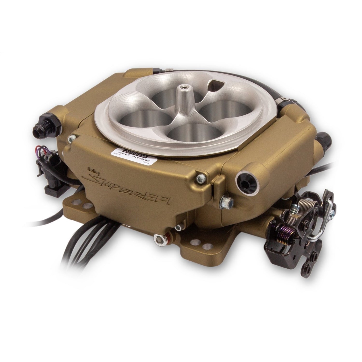 Holley Sniper EFI Sniper EFI XFlow Throttle Body Fuel Injection - Square Bore - Gold 550-542
