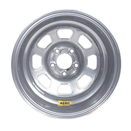 Aero 58 Series Rolled Wheel - Silver - 15" x 10" - 5 x 4.75" Bolt Circle - 3" Back Spacing - 21 lbs.