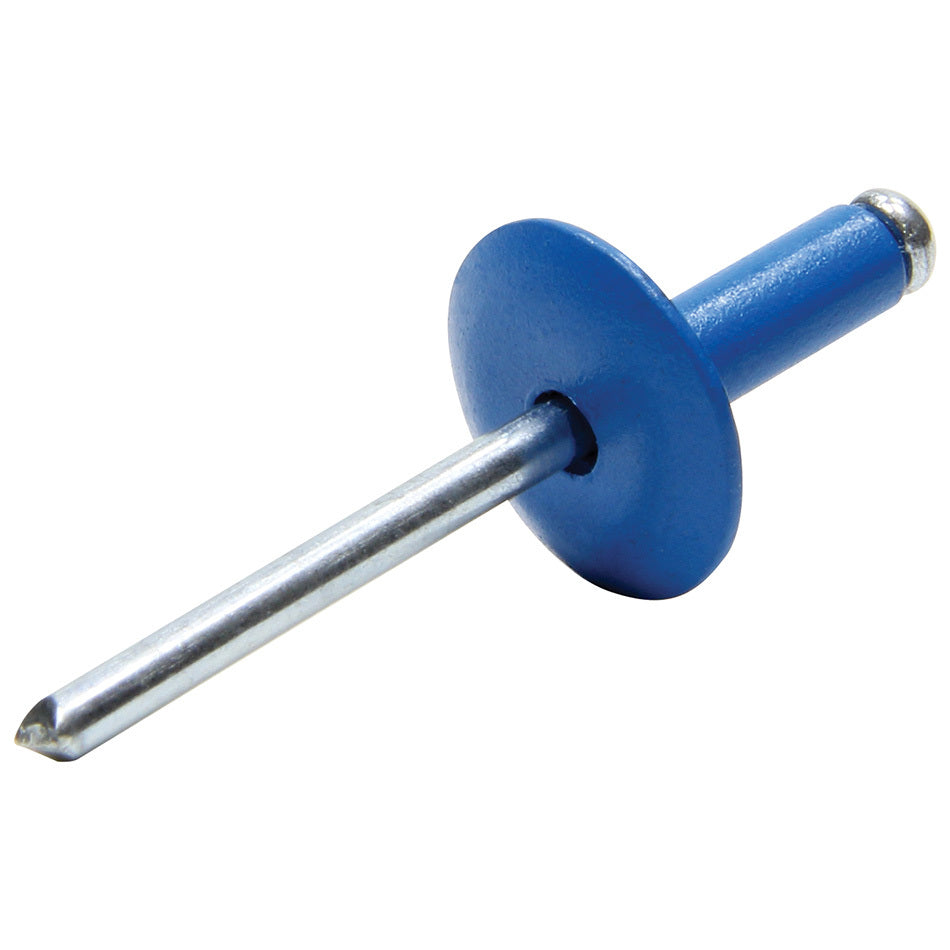 Allstar Performance 3/16" Large Head Rivets - Steel Mandrel - Blue (250 Pack)