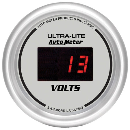 Auto Meter Ultra-Lite Digital Voltmeter Gauge - 2-1/16"