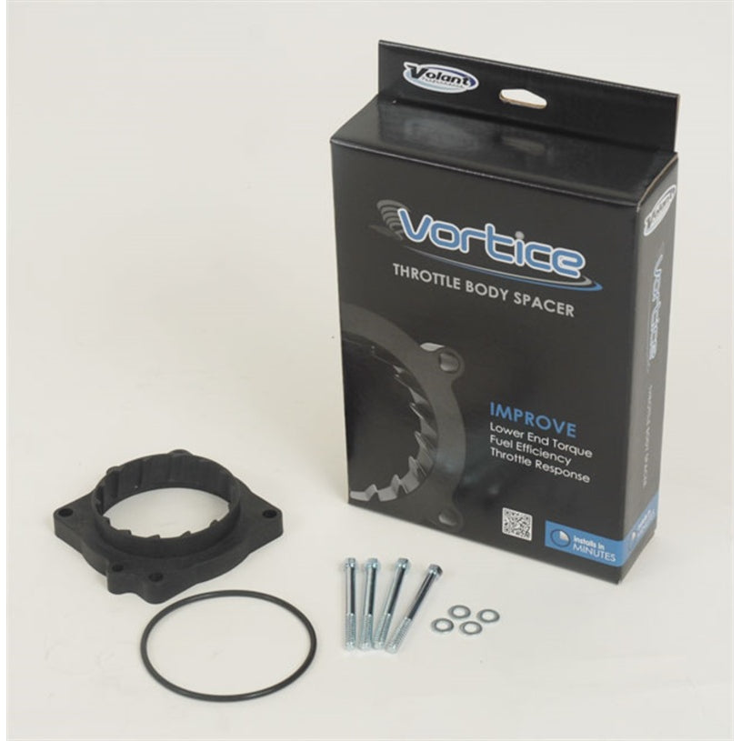Volant Cold Air Intakes Vortice Throttle Body Spacer Gasket/Hardware Nylon Black - Mopar Modular Hemi