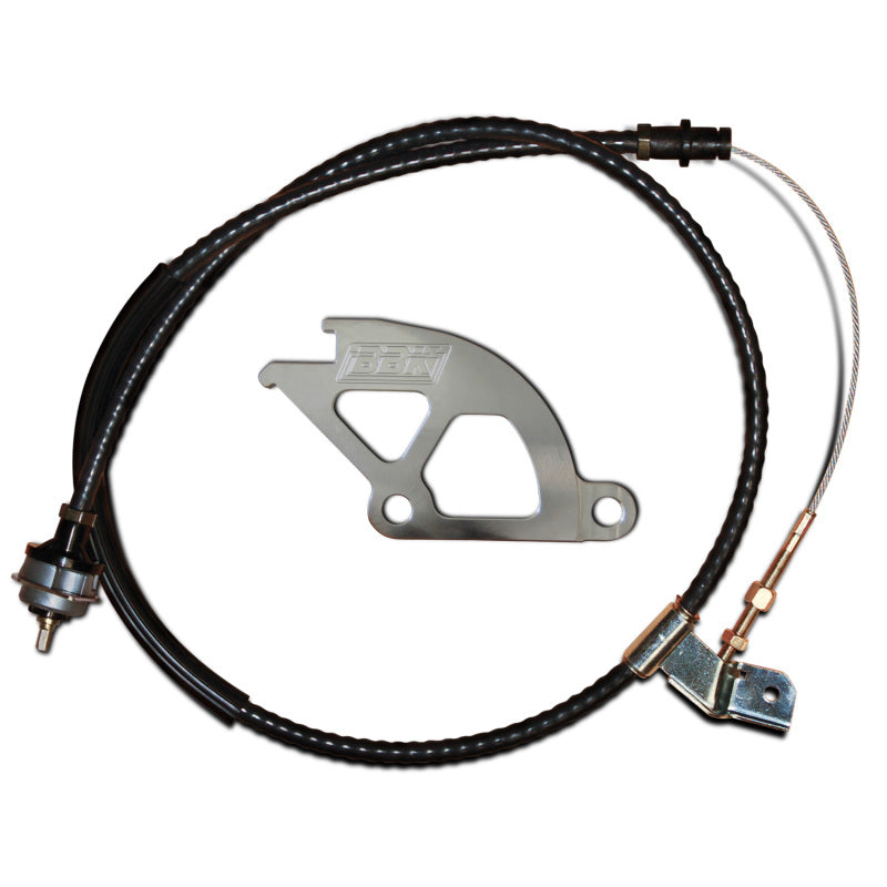BBK Performance Adjustable Double Hook Clutch Quadrant Kit - Cable / Quadrant Included - Ford Mustang 1979-95