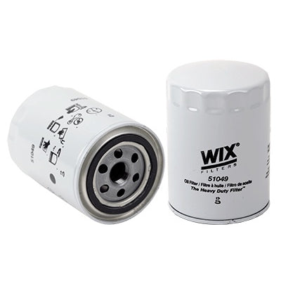 Wix Canister Oil Filter - Screw-On - 5.178 in Tall - 13/16-16 in Thread - 21 Micron - White - Various GM 1959-67