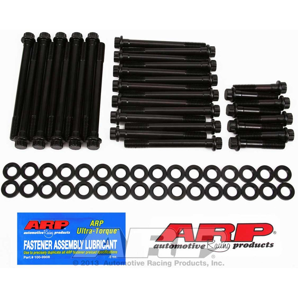ARP High Performance Series Cylinder Head Bolt Kit - 12 Point Head - Chromoly - Black Oxide - Brodix / Canfield / World - Big Block Chevy