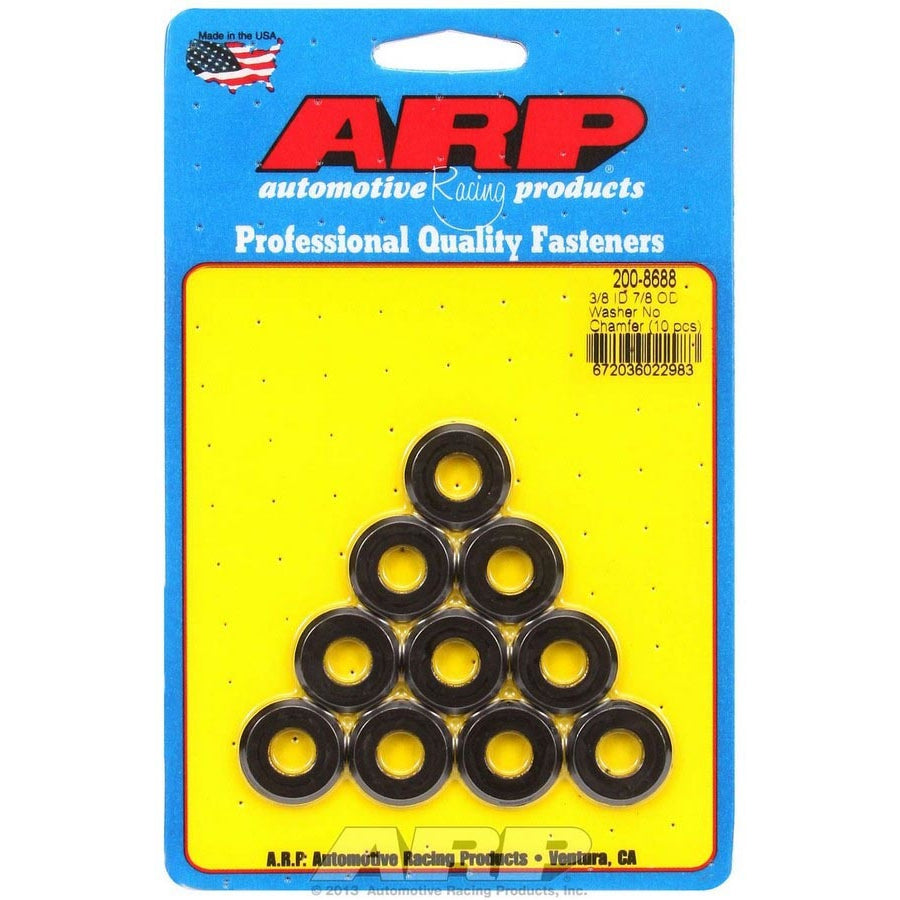 ARP Black Washers - 3/8 ID x 7/8 OD (10)