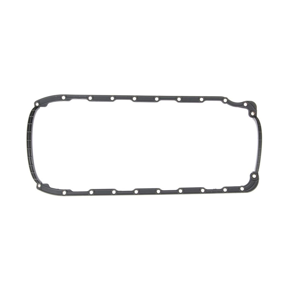 Clevite Oil Pan Gasket Set - 1 Piece - Steel - Core Rubber - Trimmed Side Rails - BB Chevy