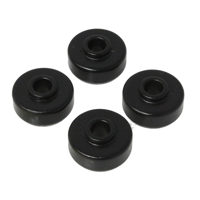 Energy Suspension Bayonet Shock End Bushing - 3/8 in ID - 1-1/4 in OD - 5/8 in Nipple - 5/8 in Thick - Black - Universal - Set of 4