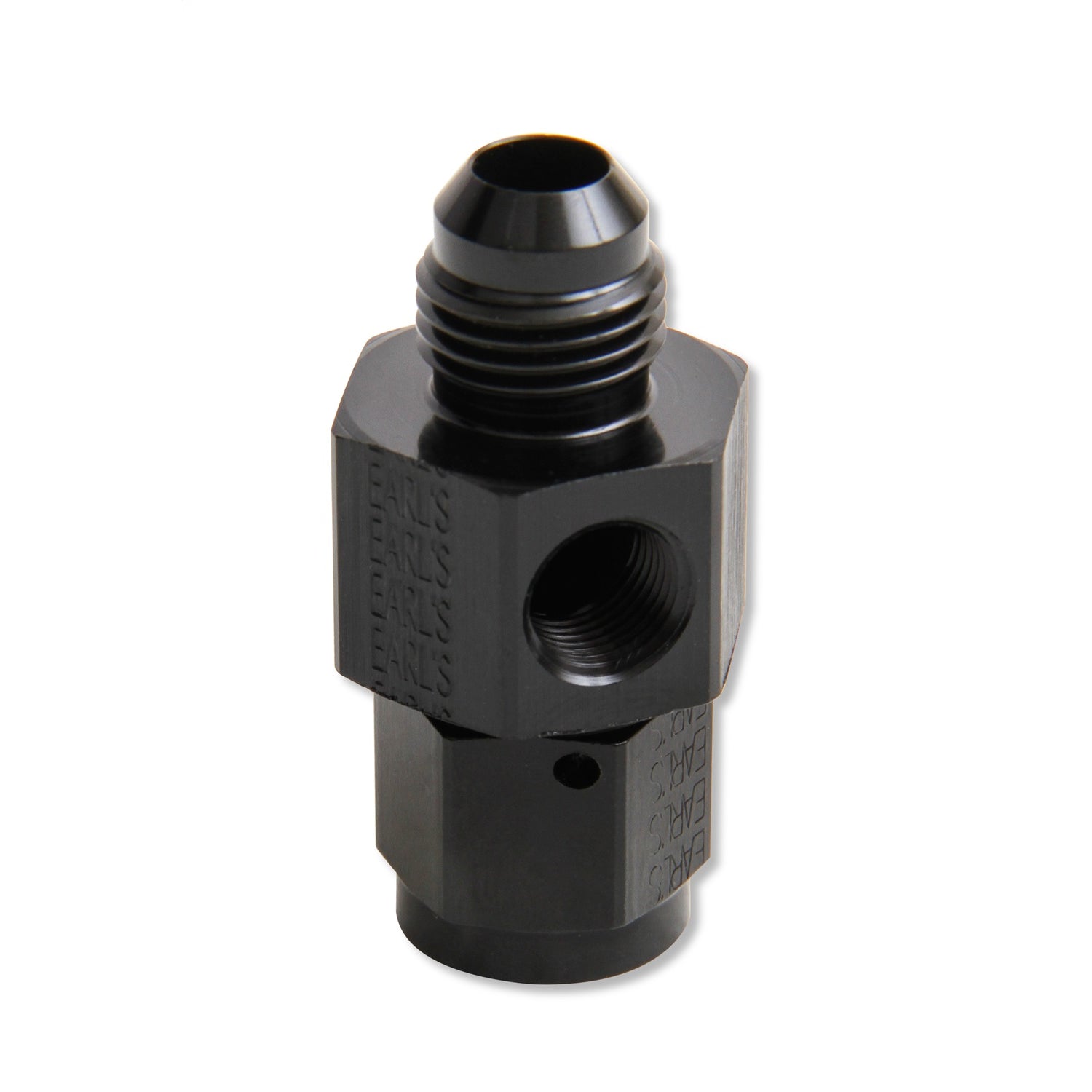 Earl's Ano-Tuff Fuel Pressure Gauge Adapter-4 Male To-4 Female W/(1/8").125 Npt" Hex