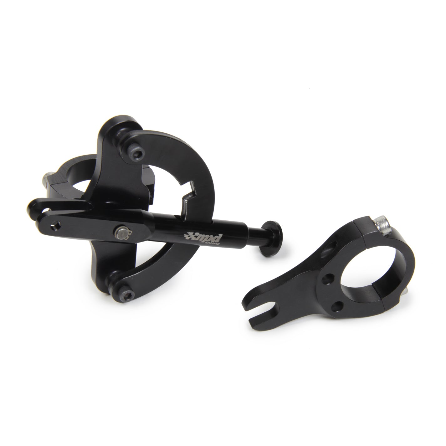 MPD Shifter Assembly - Locking - Frame Mount - Clamp-On Bracket - Aluminum - Black - Sprint Car