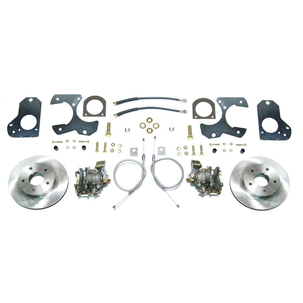 Right Stuff Detailing Disc Conversion Brake System - Rear - 1 Piston Caliper - 11.00" Rotors - GM G-Body 1978-88