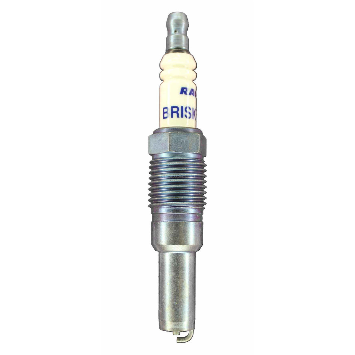 Brisk Silver Racing Spark Plug - 16 mm Thread - 22 mm R - Heat Range 10 - Tapered Seat - Resistor