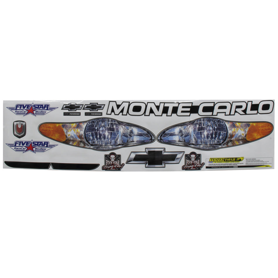 Five Star 2003 Chevrolet Monte Carlo Nose Only Graphics Kit