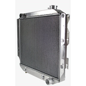 Northern 21" W x 21" H x 3-1/8" D Radiator Pass Inlet/Driver Outlet Aluminum Natural - V8 Conversion
