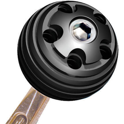 Longacre Aluminum Shifter Knob - 3/8"-16 Thread - 2" Diameter