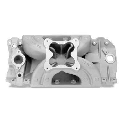 Dart BB Chevy Intake Manifold - 9.800 Rack & Pinion 4500 Flange