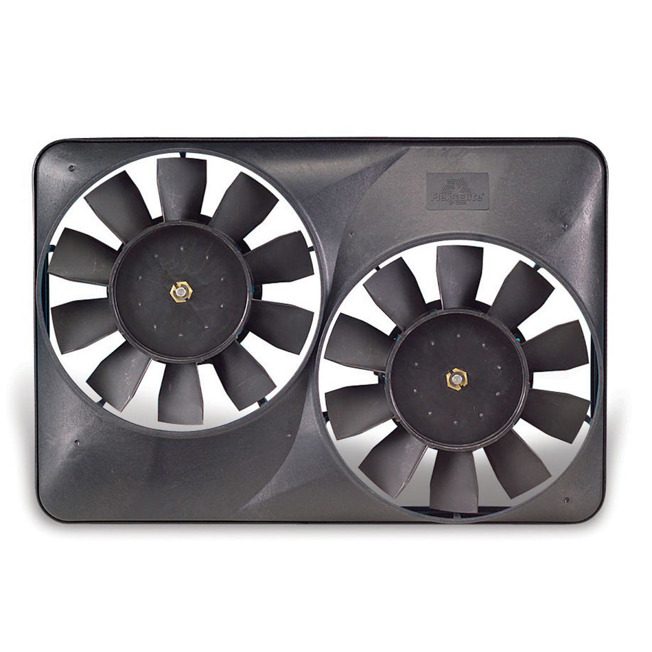Flex-A-Lite Direct-Fit Dual 8-5/8 in Electric Fan - Push/Pull - 1600 CFM - Straight Blade - 18 x 13 in - 2-1/2 in Thick - Scirocco Radiators