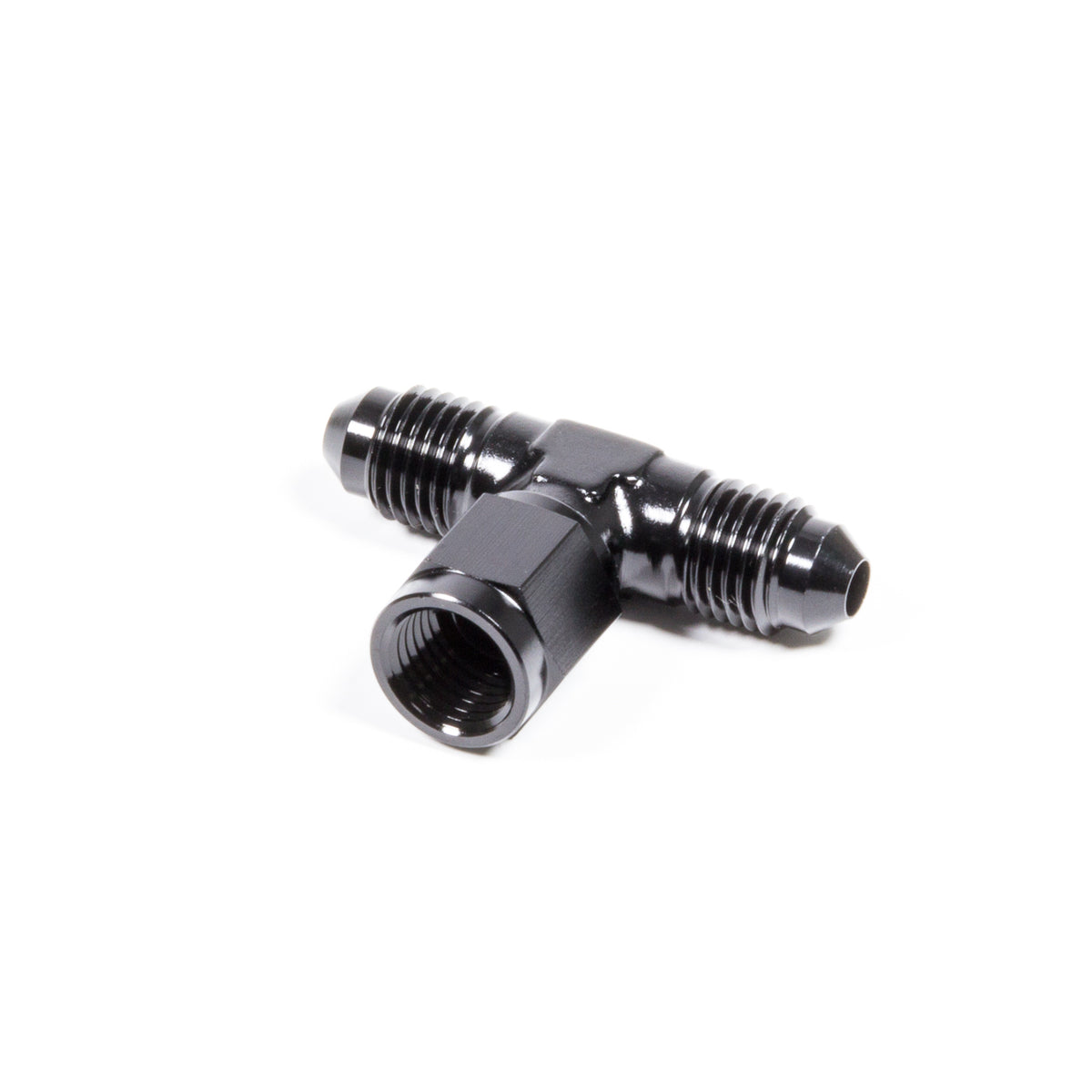 Triple X Race Co. Adapter Tee Fitting 4 AN Male x 4 AN Male x 4 AN Female Swivel