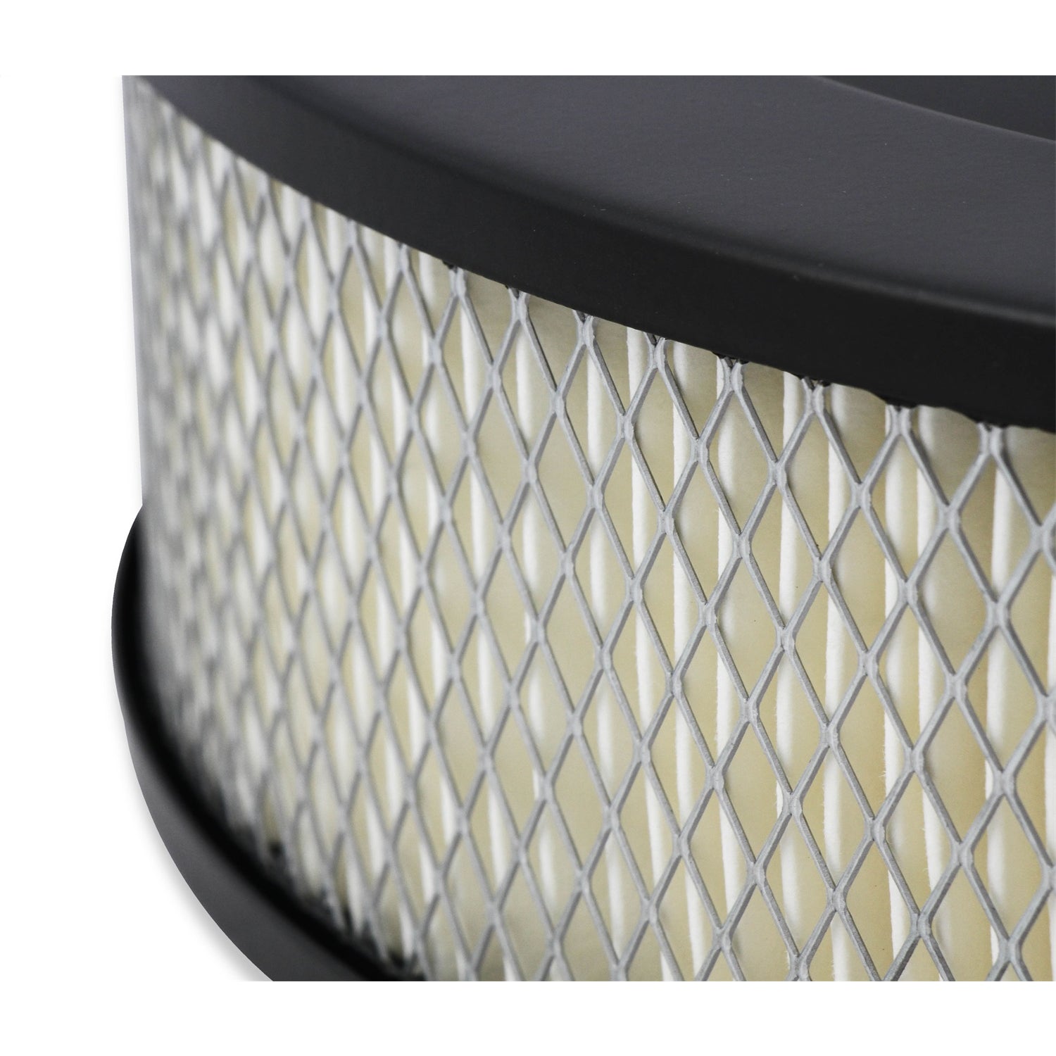 Holley 14" Round Air Cleaner Assembly - 3" Tall - 5-1/8" Carb Flange - Drop Base - Paper Filter - Steel - Black
