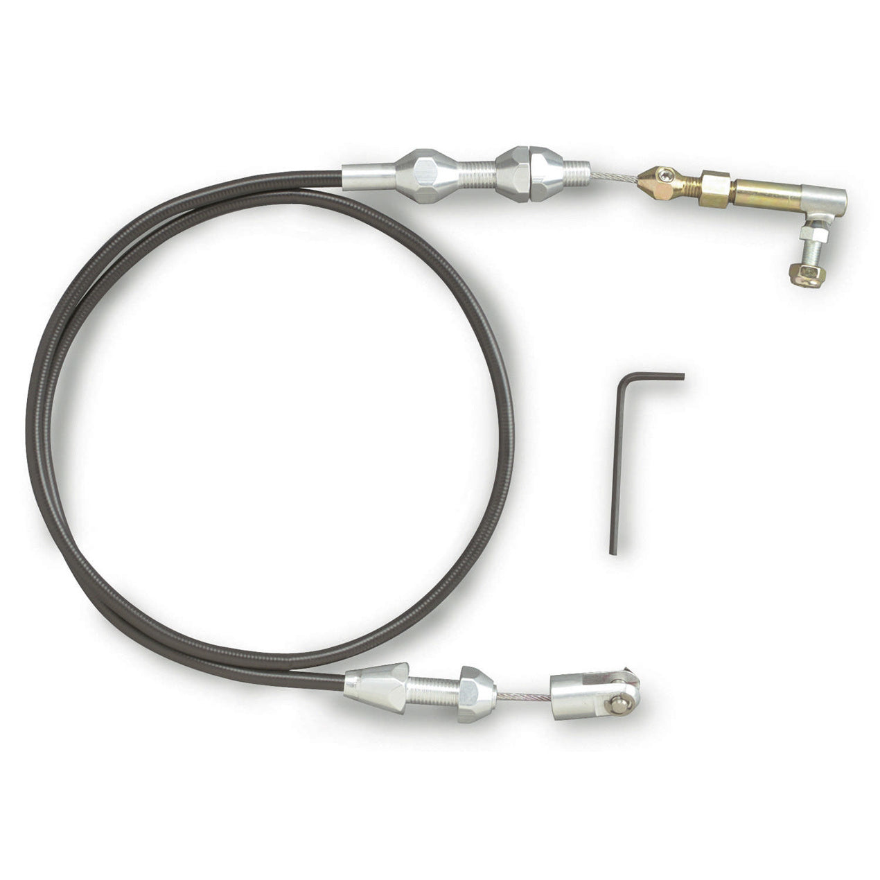 Lokar Hi-Tech Throttle Cable - 2 Ft. Long - - Black Polyurethane Housing